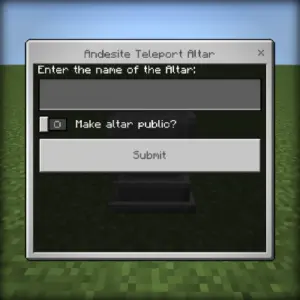 Teleport Altar Mod / Addon screenshot