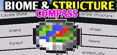 Biome and Structure Compass Mod / Addon thumbnail