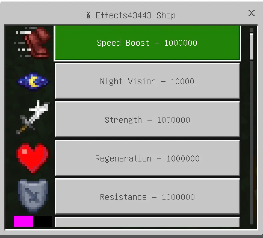 Effects shop Mod / Addon screenshot