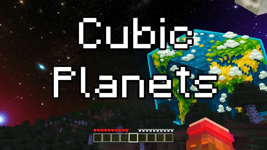 Cubic Planets - Custom Sky Resource Pack thumbnail
