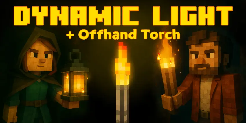 Dynamic Light + Offhand Torch [Second Hand] Mod / Addon thumbnail