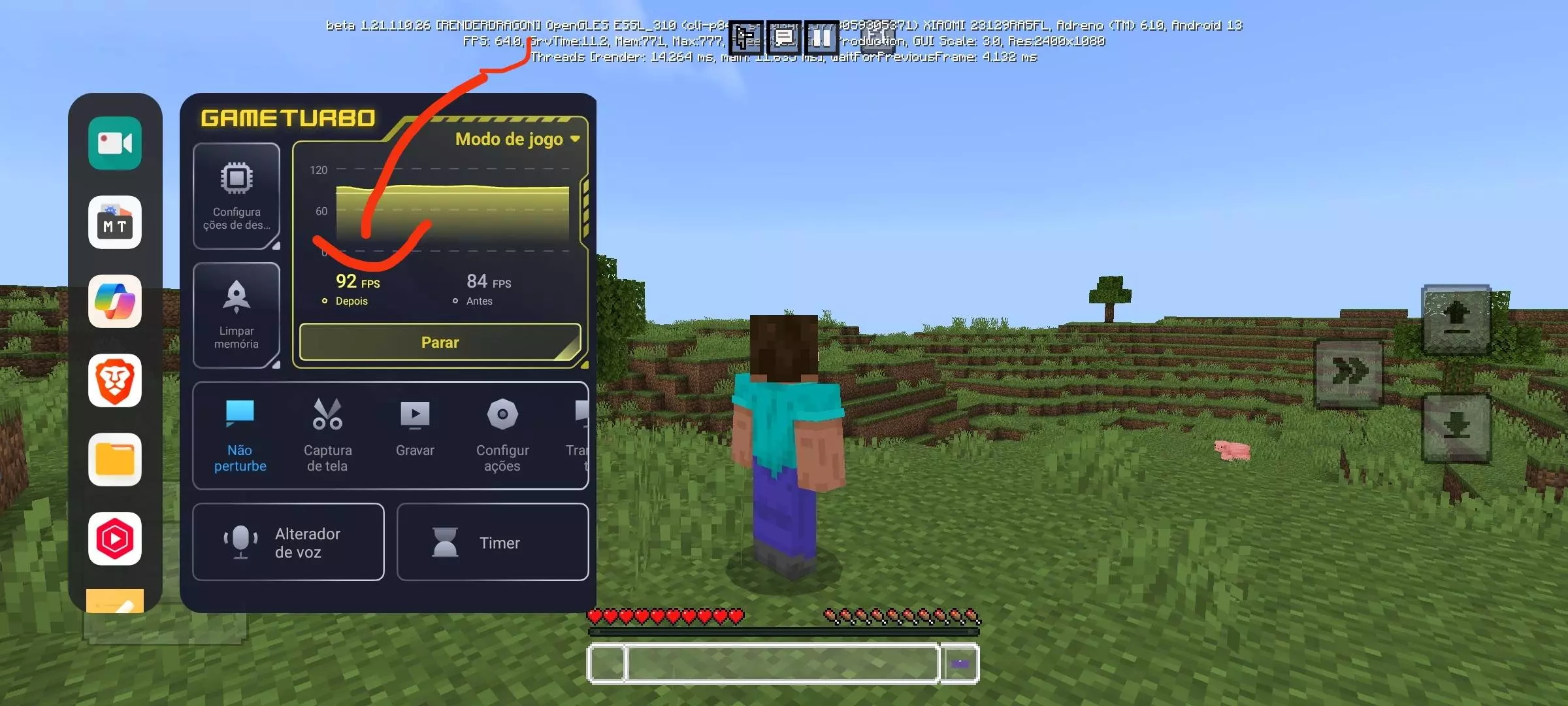 OptiFinePE New Mod / Addon screenshot