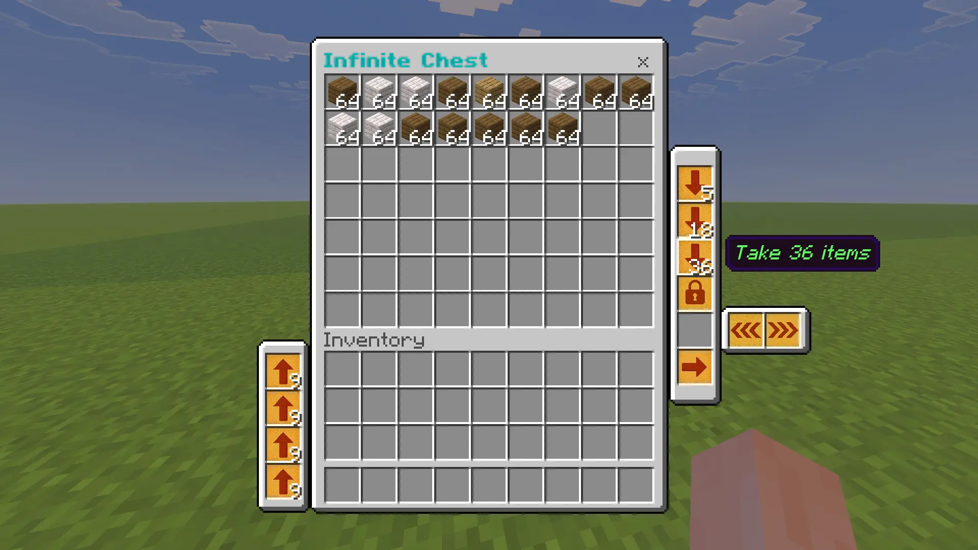 Infinite Сhest Mod / Addon screenshot