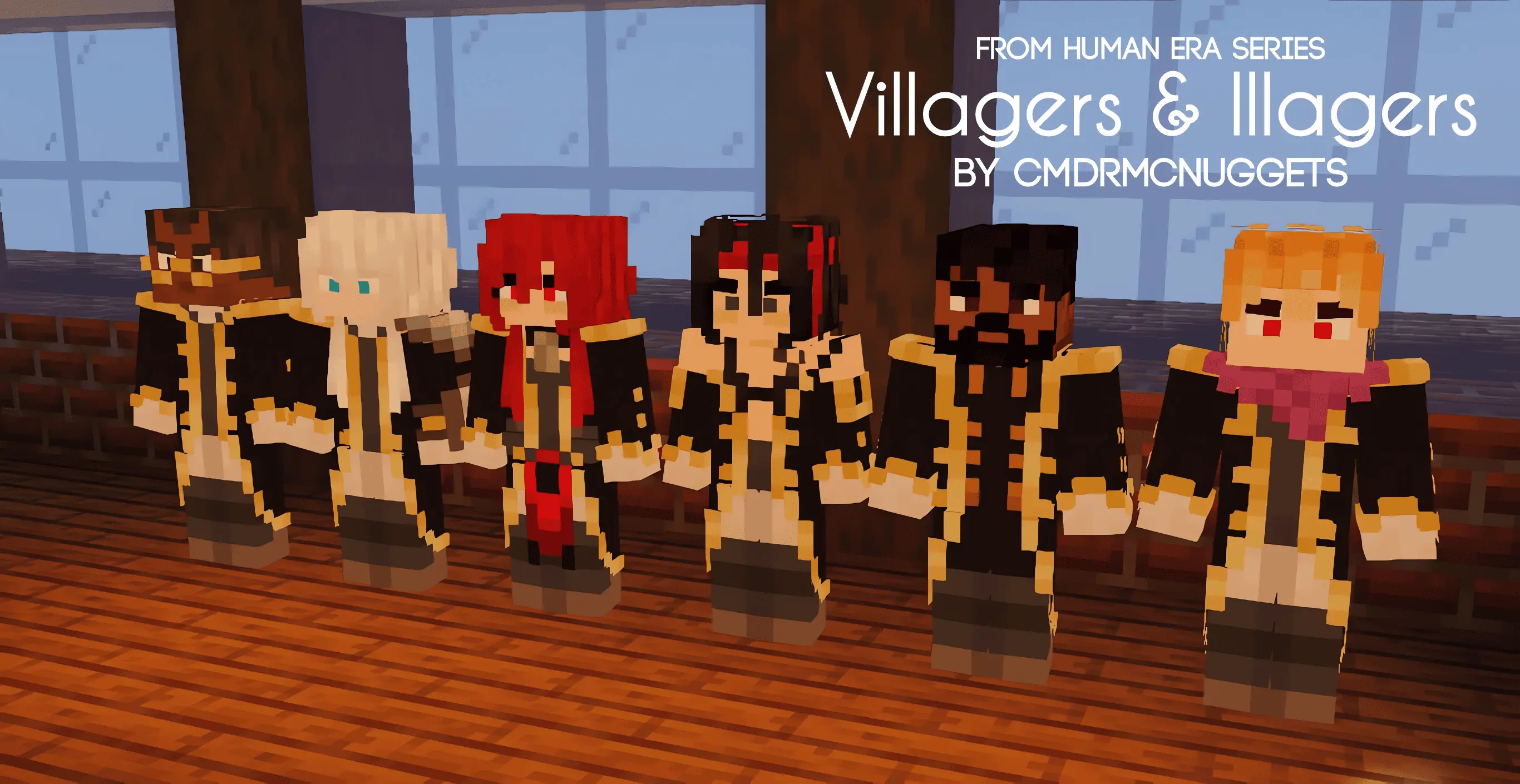 Human Era: Villagers & Illagers X Actions n Stuff – Addon / Texture Pack screenshot