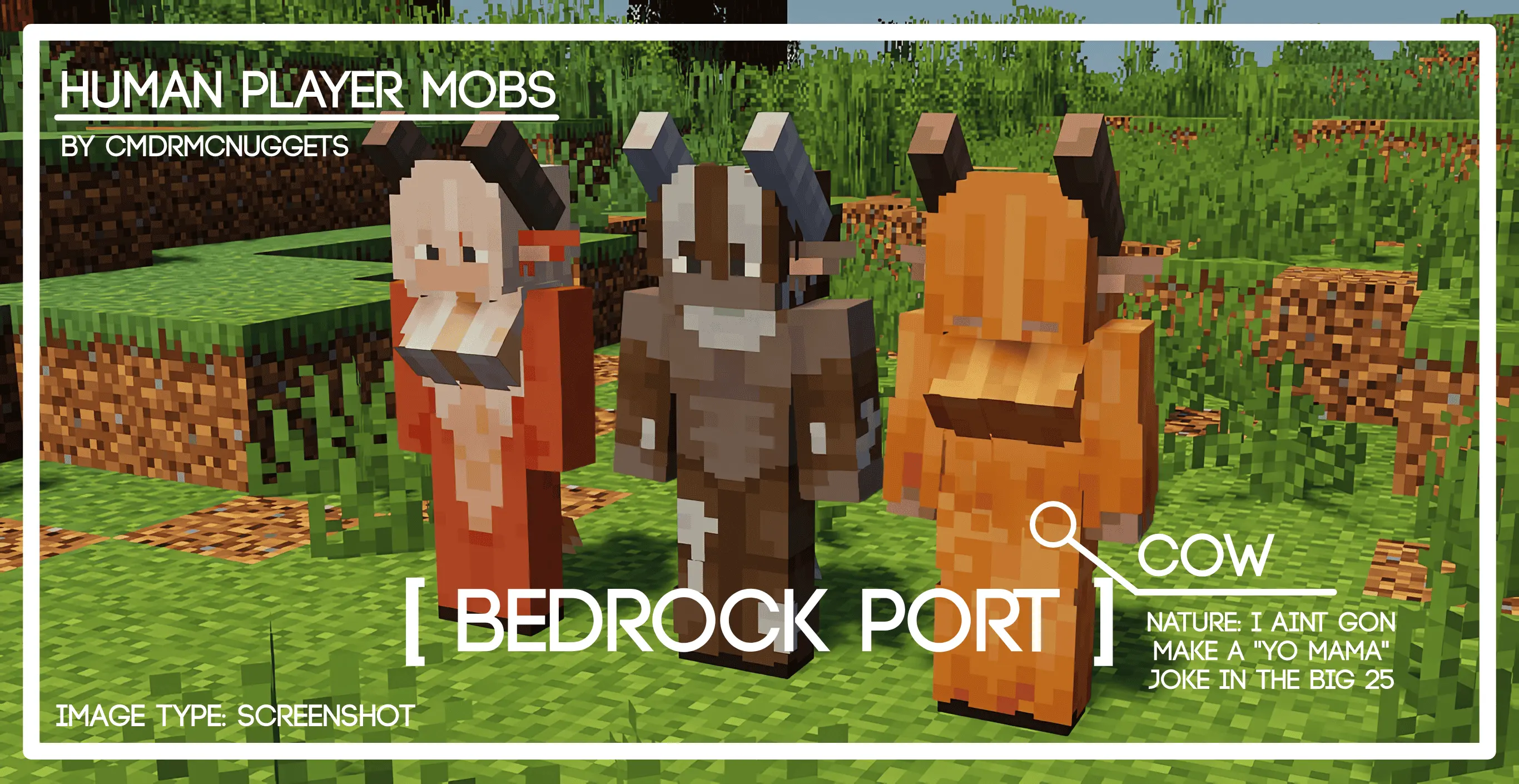 Human Player Mobs Mod / Addon screenshot