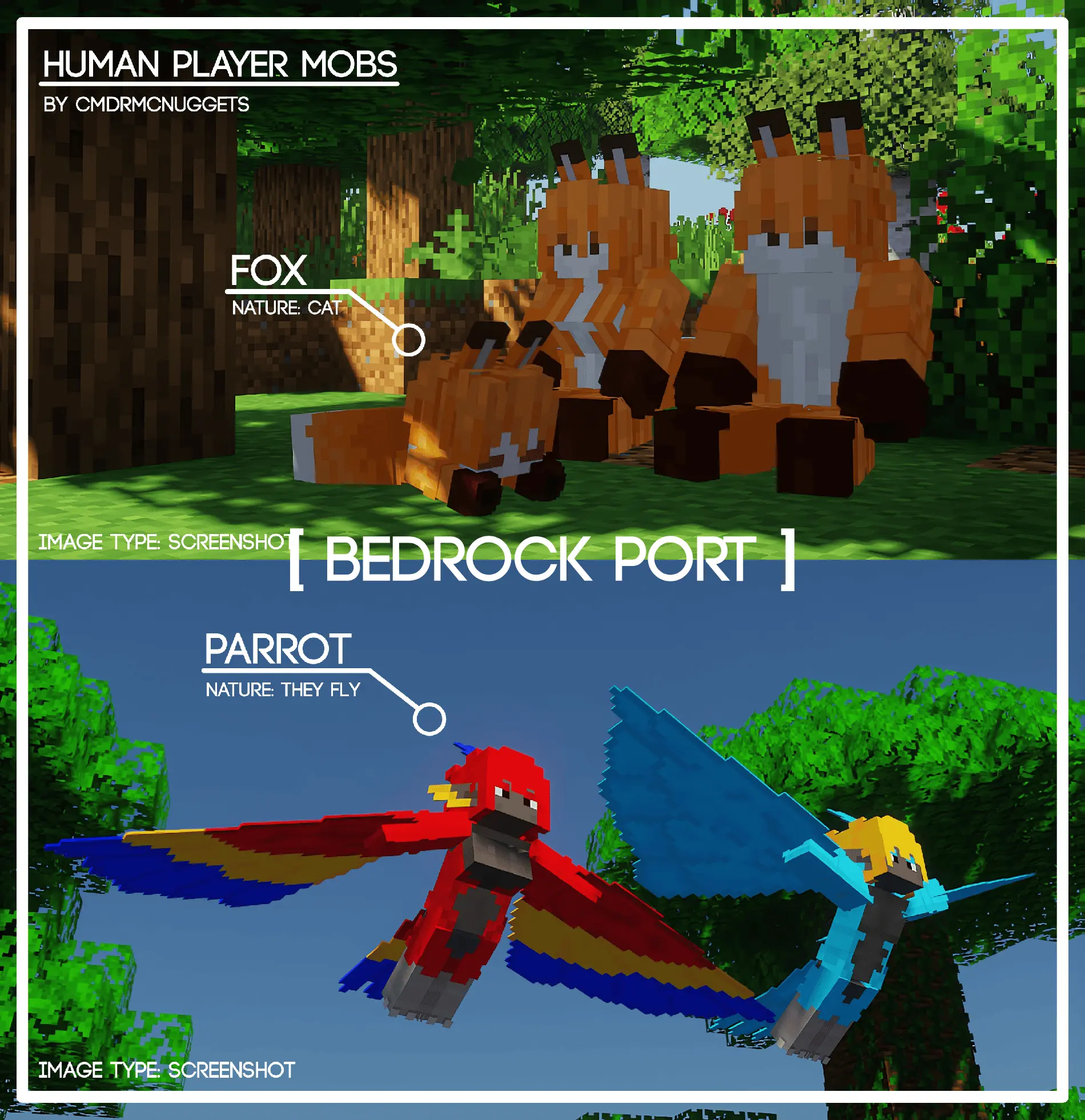 Human Player Mobs Mod / Addon screenshot