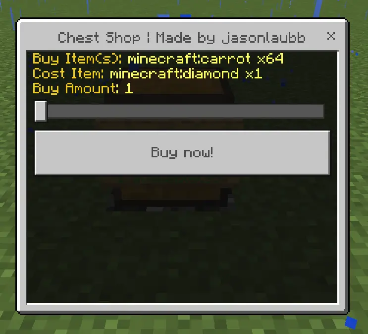 Cube ChestShop Mod / Addon screenshot