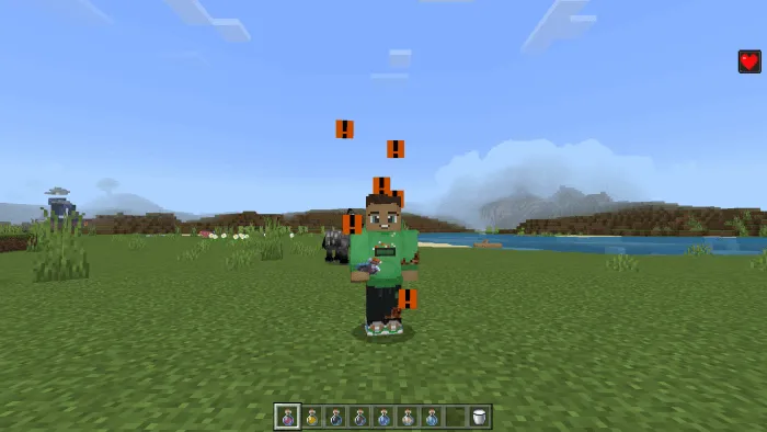 Invisibility Hider Resource Pack | Particles Shower Addon screenshot