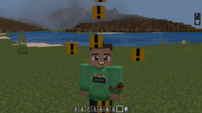 Invisibility Hider Resource Pack | Particles Shower Addon screenshot
