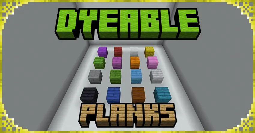 Dyable planks Mod / Addon thumbnail
