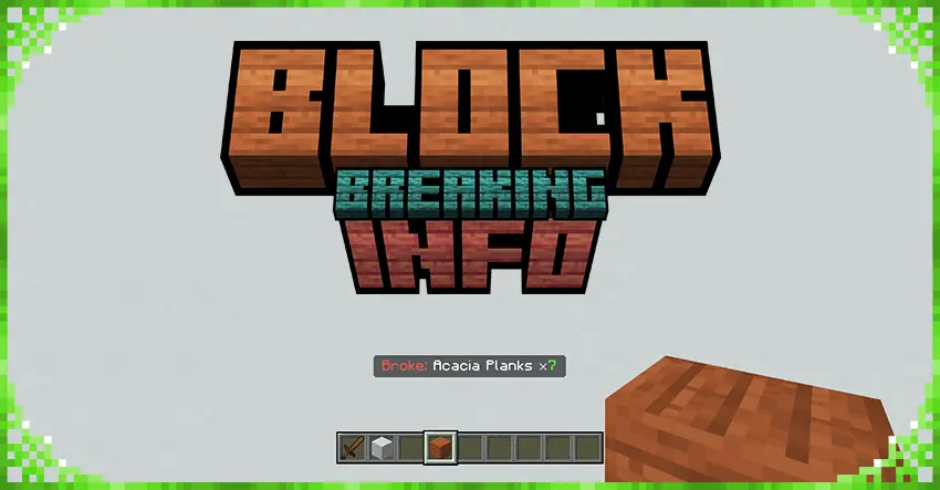 Block Breaking Info Mod / Addon thumbnail