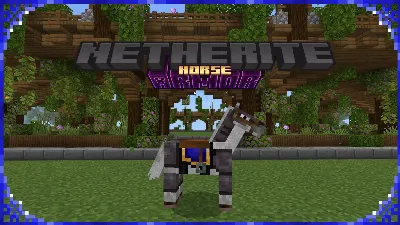 Netherite Horse Armor Mod / Addon thumbnail