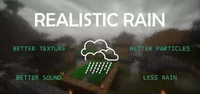 Realistic Rain Graphics | Better Rain Texture Pack Mod / Addon thumbnail