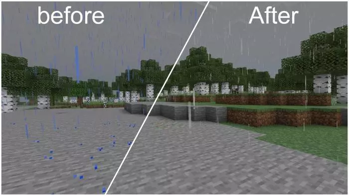 Realistic Rain Graphics | Better Rain Texture Pack Mod / Addon screenshot