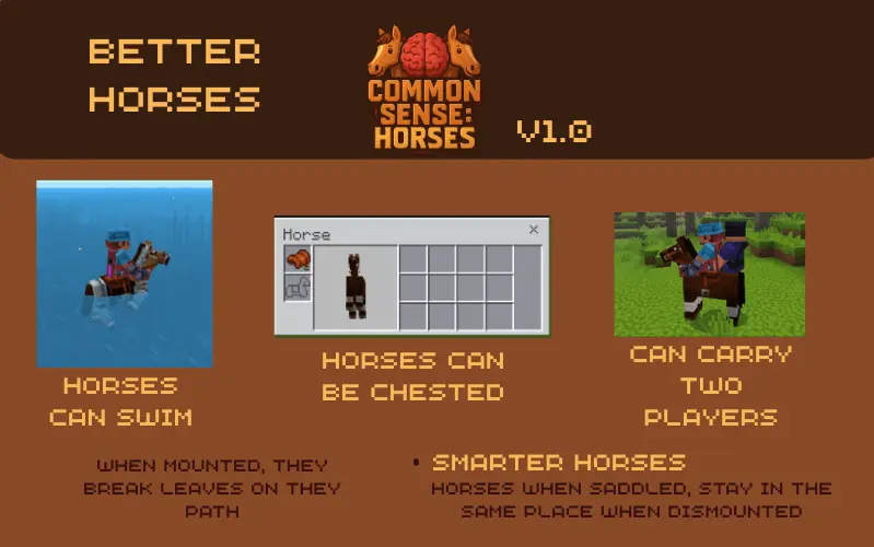 Sentido común: Mod / Addon de caballos screenshot