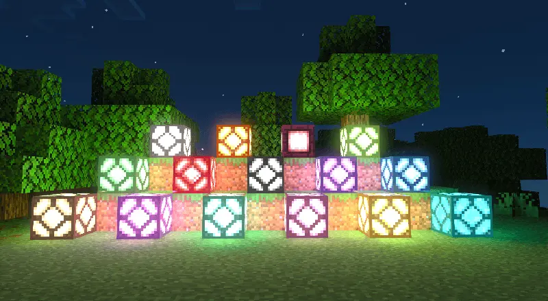 Redstone Lamps Plus Mod / Addon screenshot