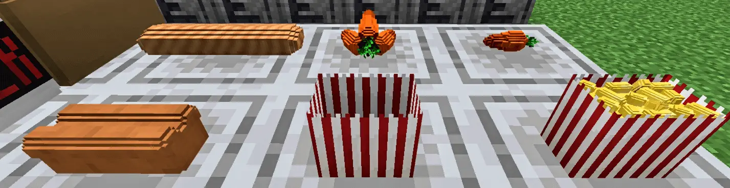 Furniture : Food Decorations! Mod / Addon screenshot