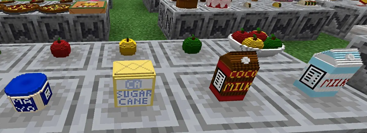 Furniture : Food Decorations! Mod / Addon screenshot