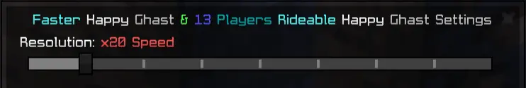 Faster Happy Ghast & 13 Players Rideable Happy Ghast Mod / Addon screenshot
