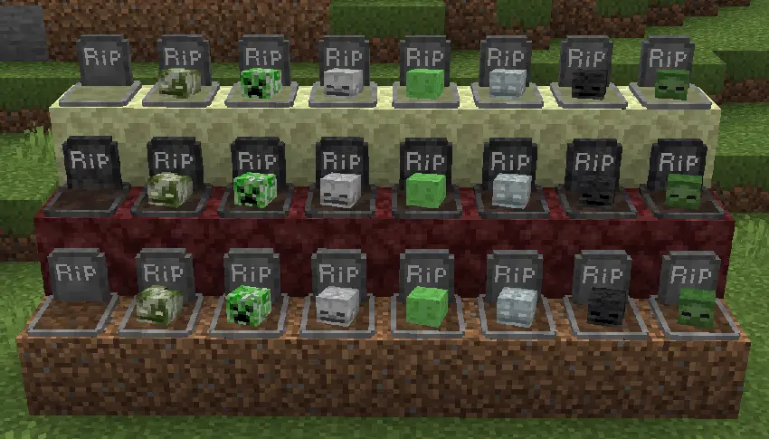 Gravestone & Death Path Mod / Addon screenshot