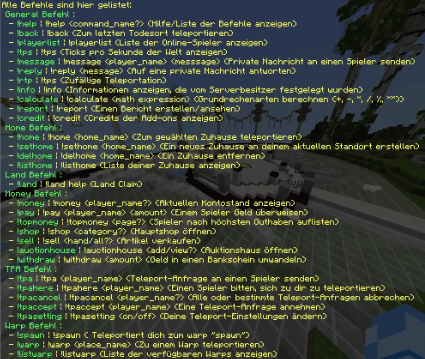 Minecraft Essentials Mod / Addon screenshot