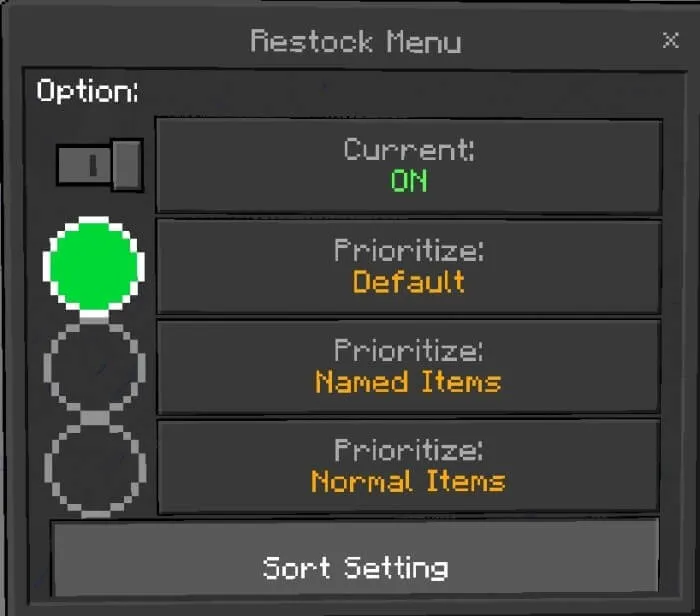 IRestocker Addon screenshot