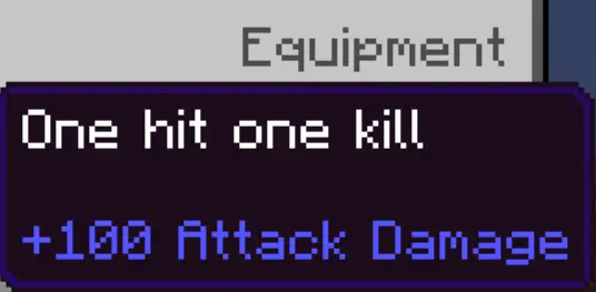One hit one kill Mod/Addon screenshot