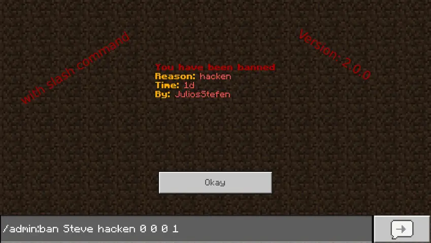 Bedrock Banhammer Mod/Addon thumbnail