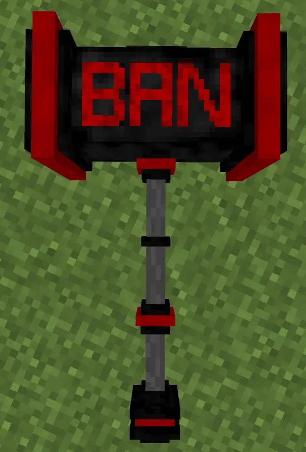 Bedrock Banhammer Mod/Addon screenshot