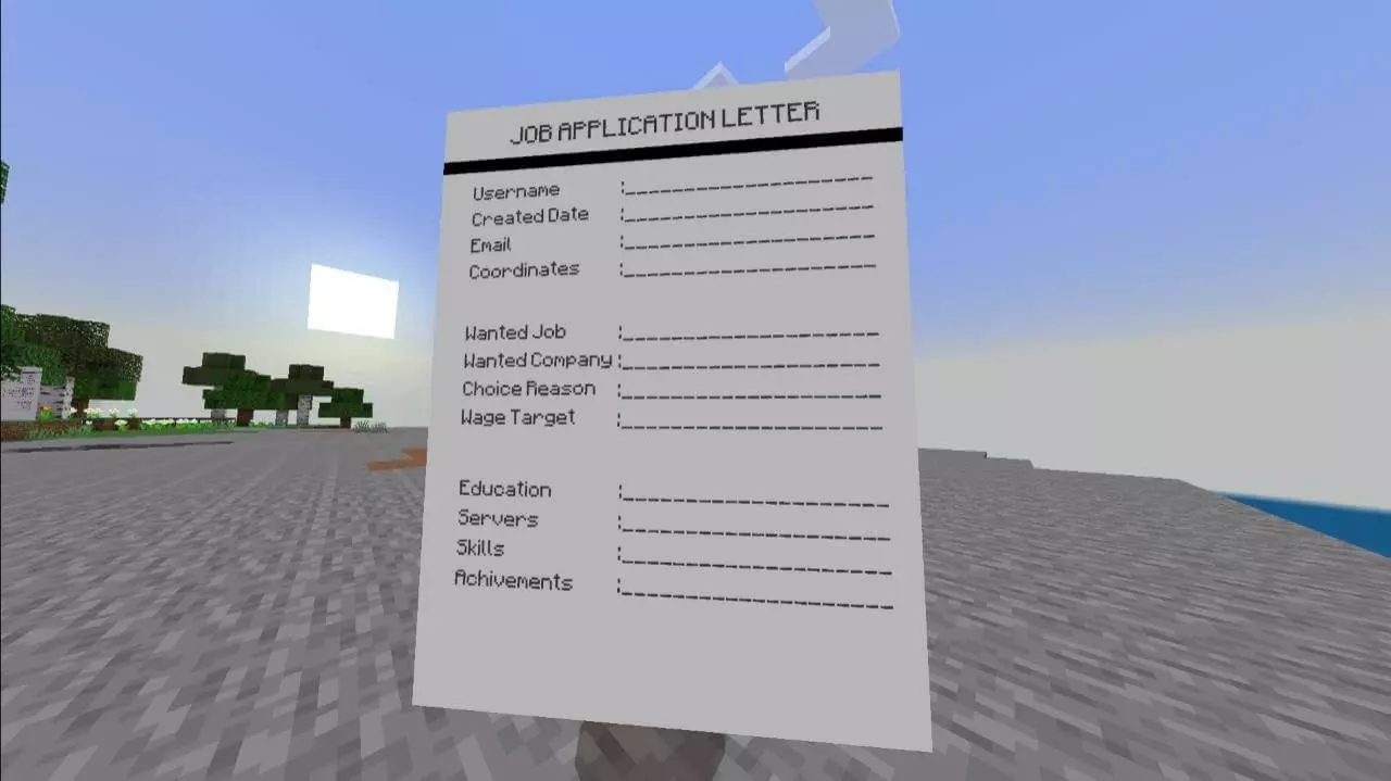 Chasing Job Application Mod / Addon screenshot