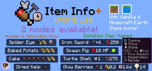 Item Info+ Addon / Texture Pack thumbnail