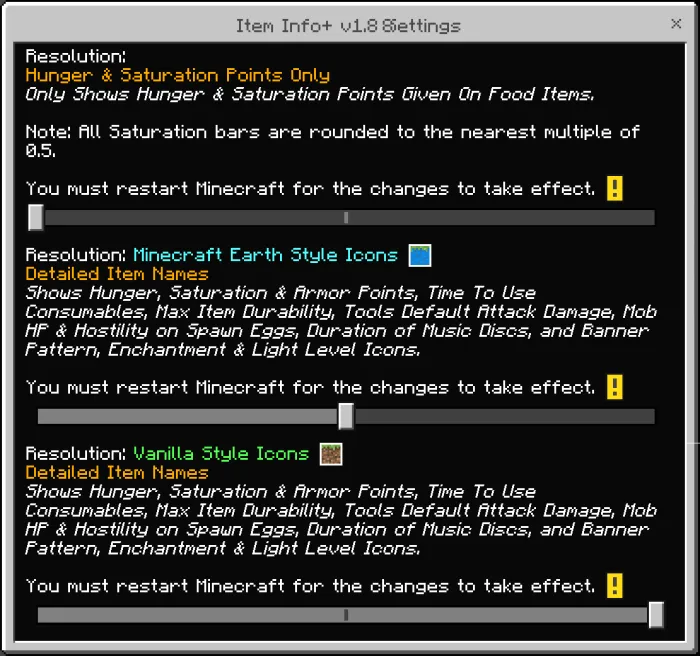 Item Info+ Addon / Texture Pack screenshot