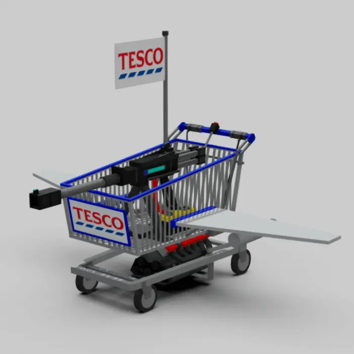 Tesco Trolley Laser Hunter X Mod / Addon screenshot