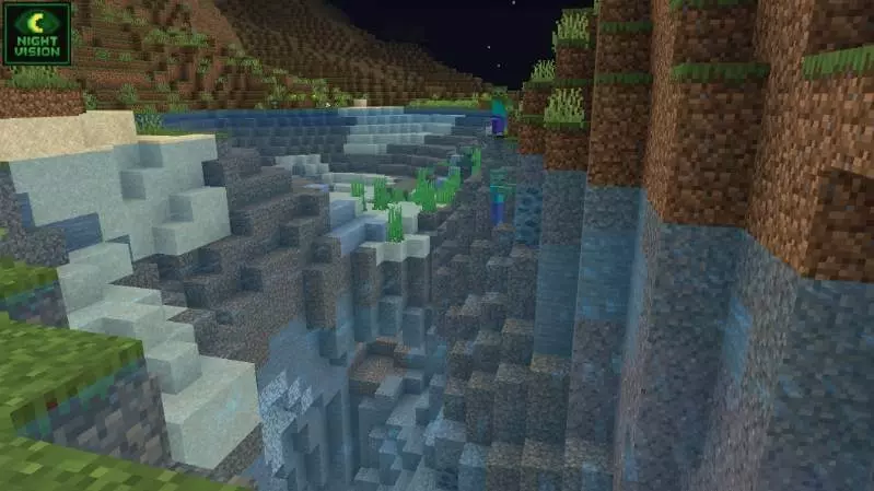 Night Vision Untuk Minecraft – Paket Addon / Tekstur screenshot