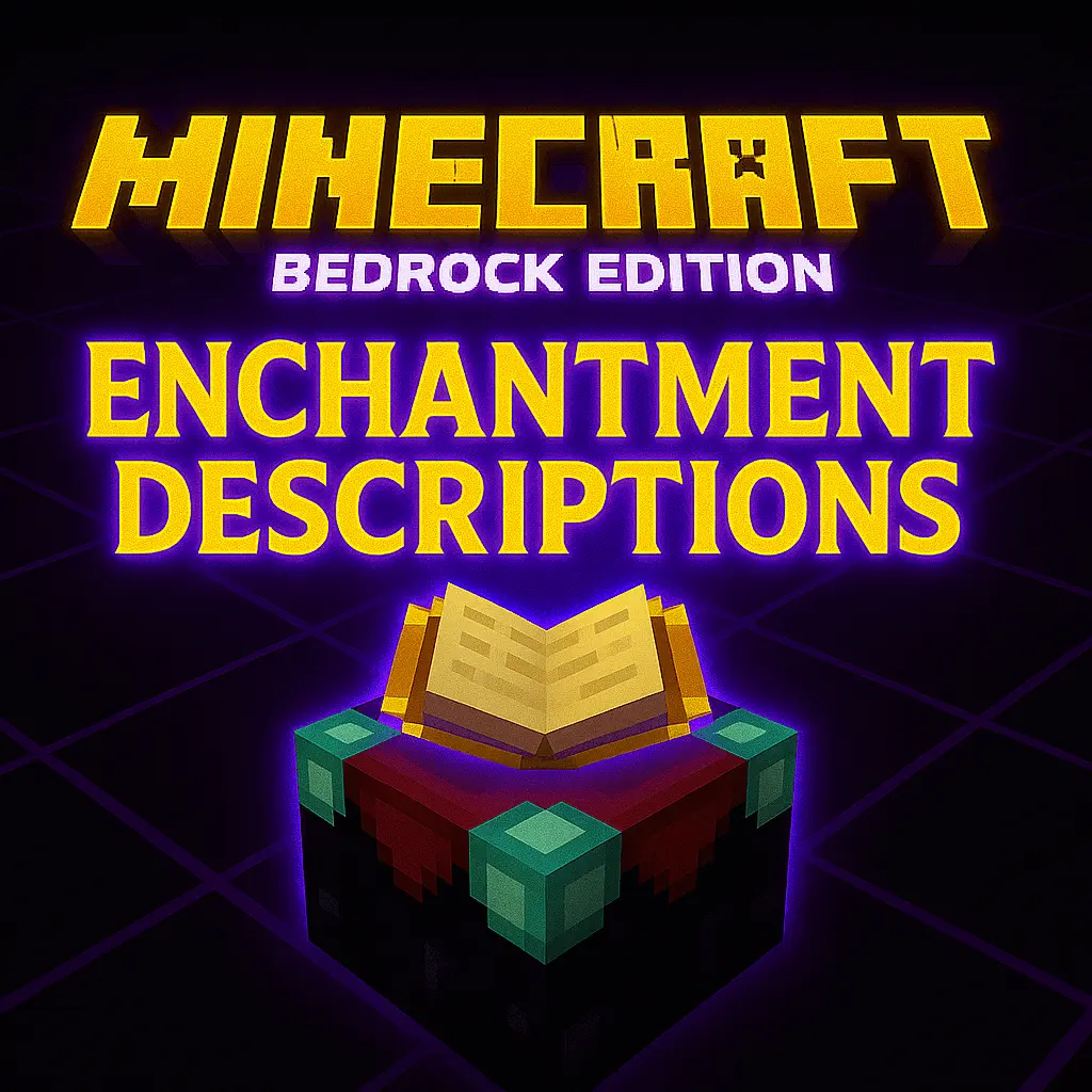 Enchantment Descriptions Bedrock Mod / Addon thumbnail