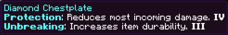 Enchantment Descriptions Bedrock Mod / Addon screenshot