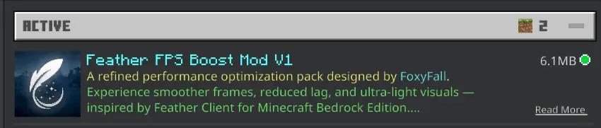 Feather FPS Boost Mod / Addon pic 2