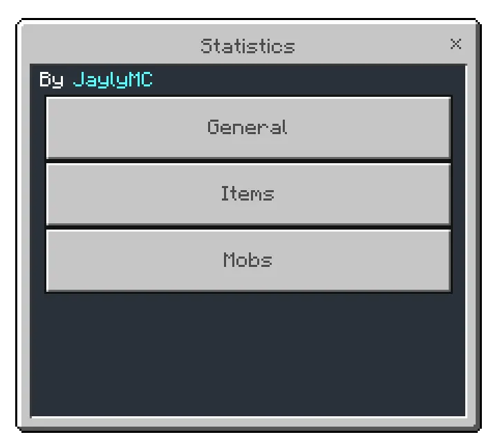Minecraft Statistics Addon screenshot