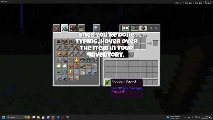 Edit Item LORE! Mod / Addon screenshot