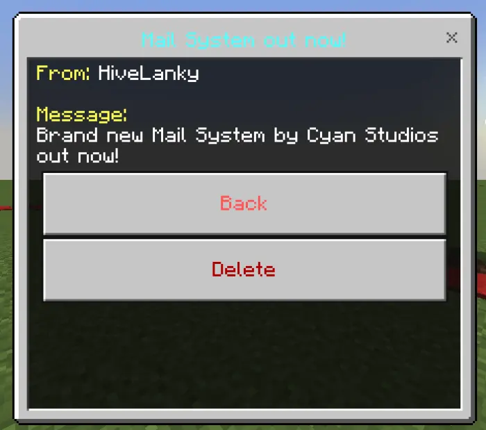 Mail System Mod / Addon screenshot