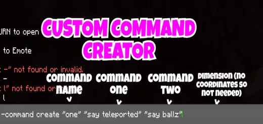 Custom Command Creator! Mod / Addon screenshot