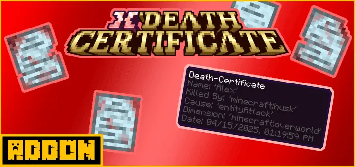 Death-Certificate Mod / Addon screenshot