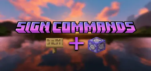 Sign Commands Mod/Addon screenshot