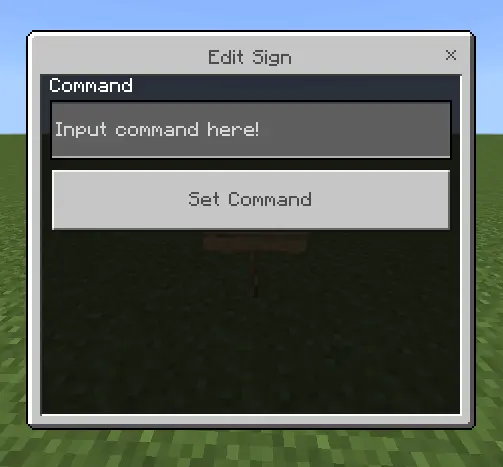 Sign Commands Mod/Addon screenshot