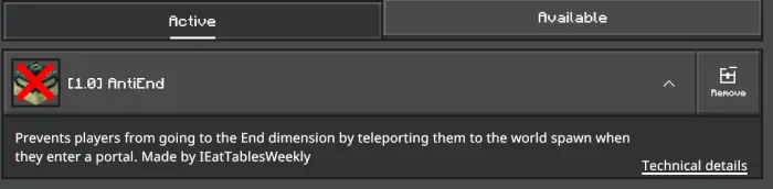 AntiEnd Mod/Addon screenshot