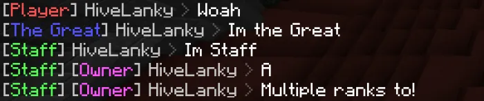 Fade Chat Ranks Addon screenshot