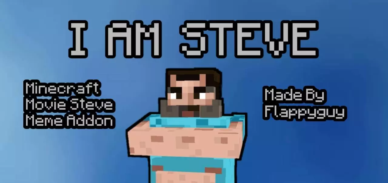 Minecraft Movie Steve Meme Addon screenshot