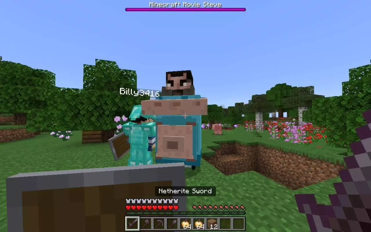 Minecraft Movie Steve Meme Addon screenshot