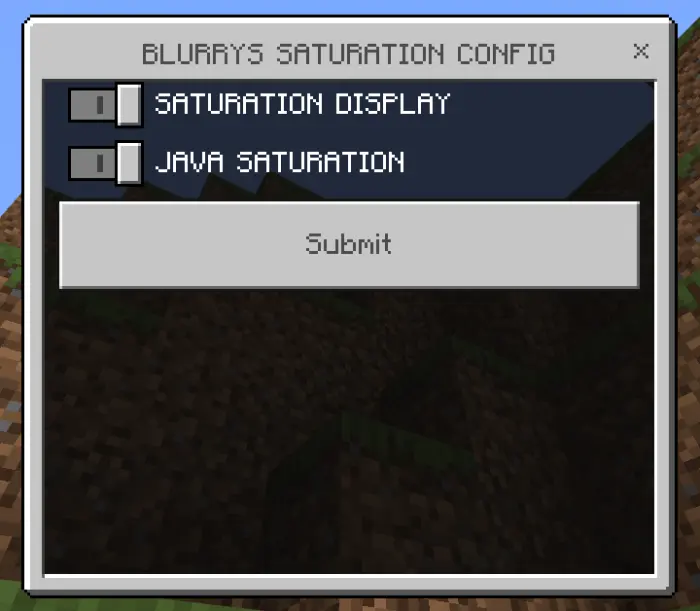 Java Saturation Addon screenshot