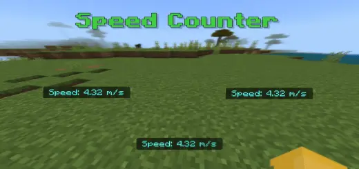 Speed Counter Add-on screenshot